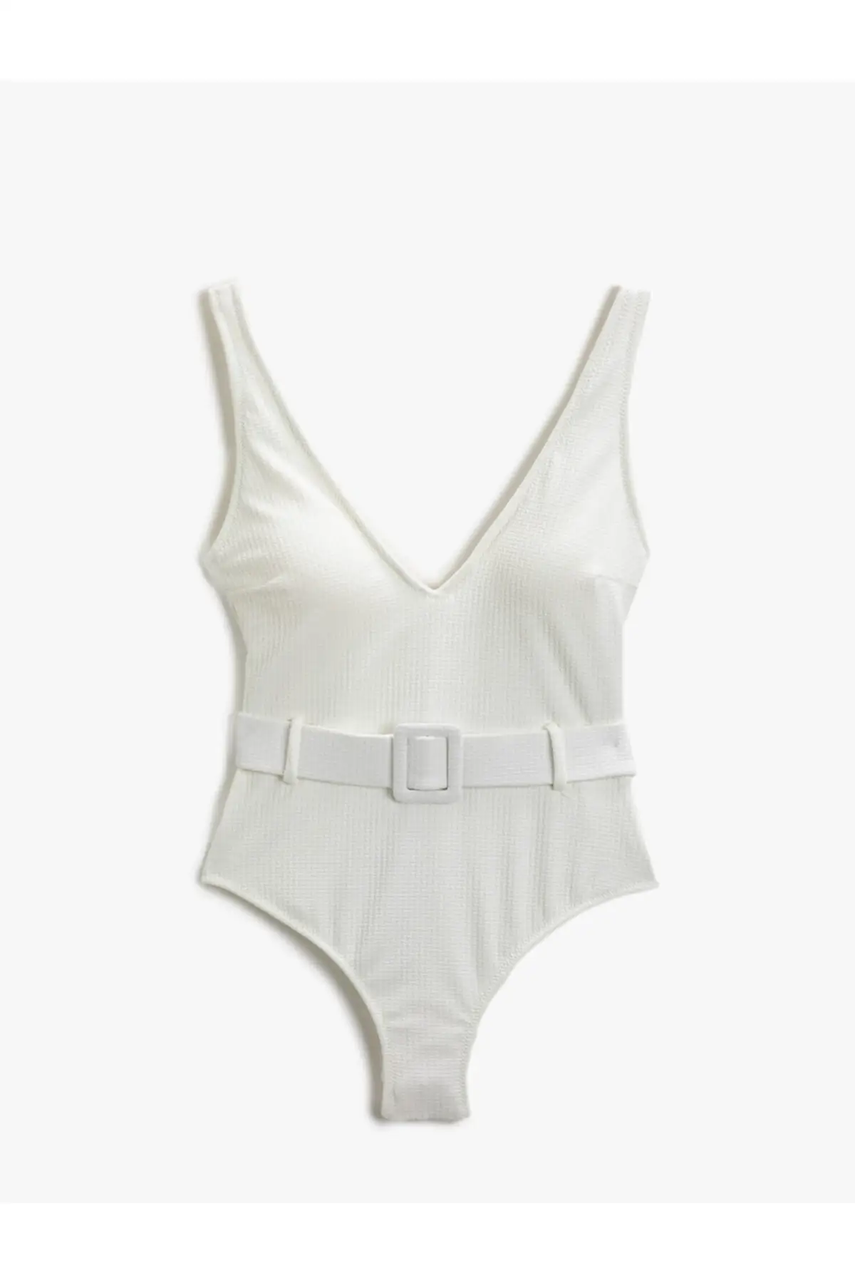 

Women's Swimsuit V Cut Belt Detailed One Piece Swimwear Female Push Up batther Bathing Suit Monokini Brazilian Swimming Suits