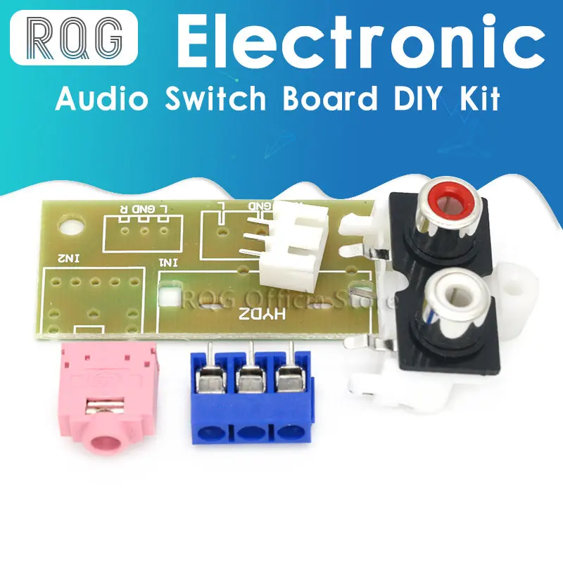 

DIY Kit Audio Switch Board RCA 3.5mm Audio Input Block For Amplifier Kit Electronic