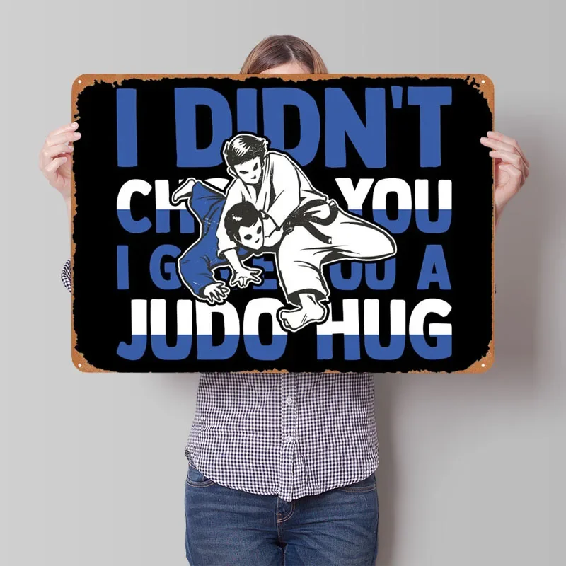 Judo Judoka Judoist знак Спорт Металлический постер украшение для игровой комнаты