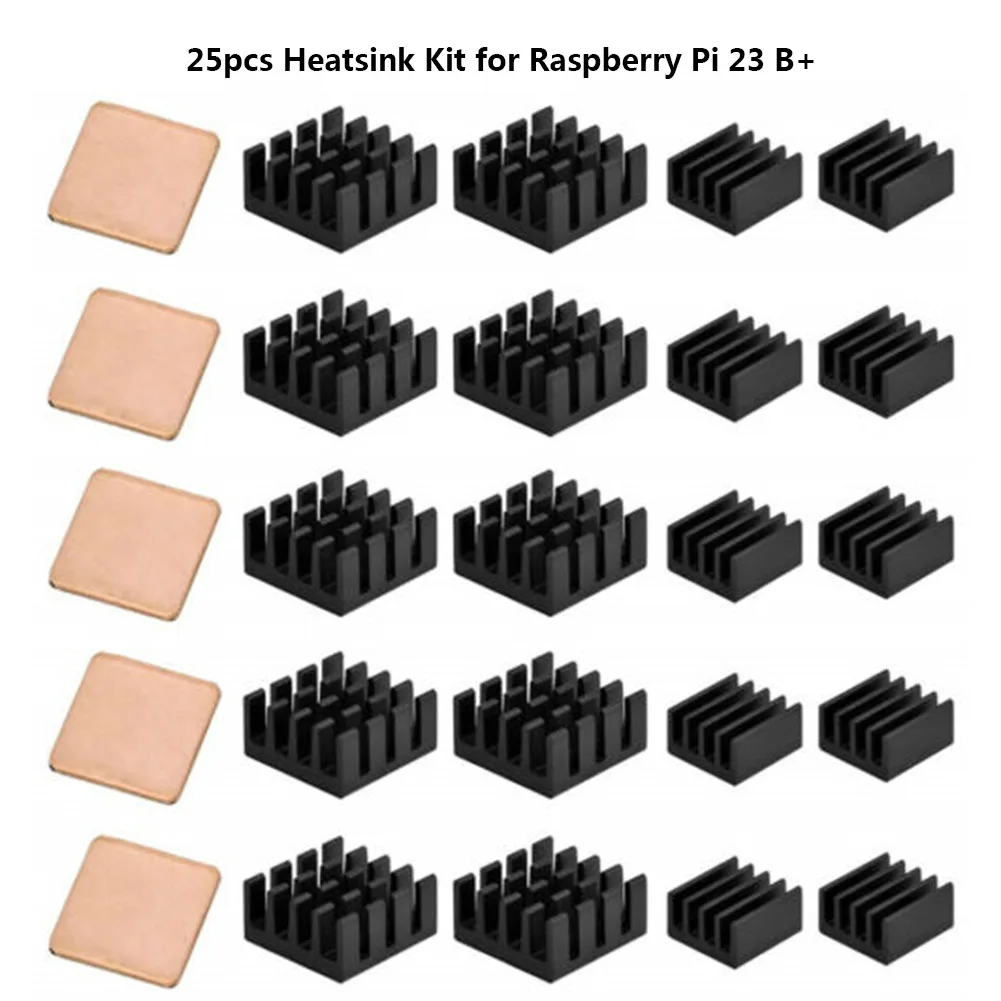 

Cooling Radiator Heatsink Kit Aluminum Alloy Copper For Raspberry Pi 2/3 B+ 4B