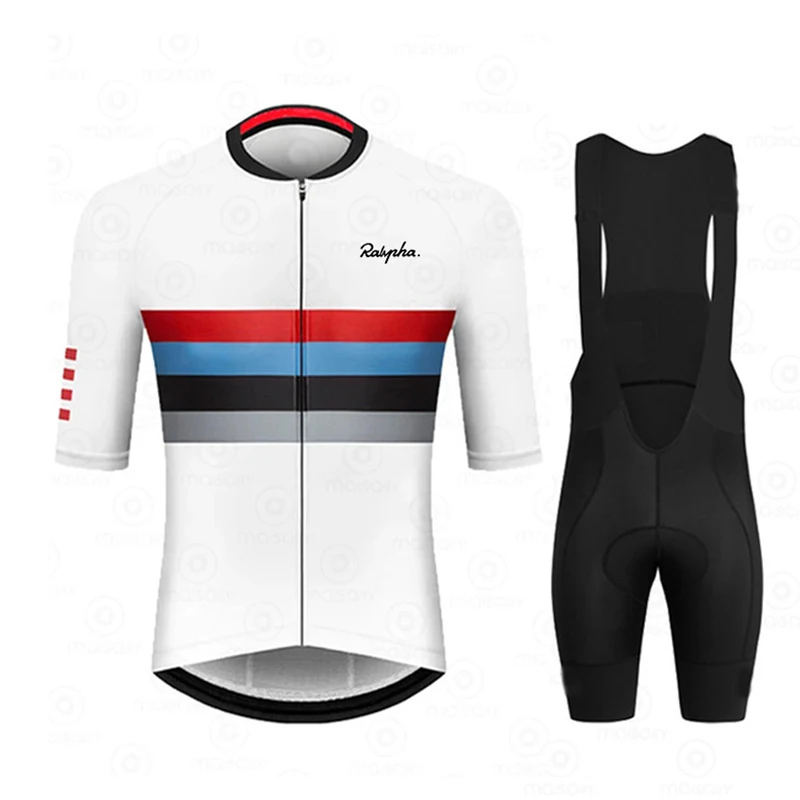 Raphaful-Conjunto de ropa deportiva de ciclismo para hombre, maillot para bicicleta de...