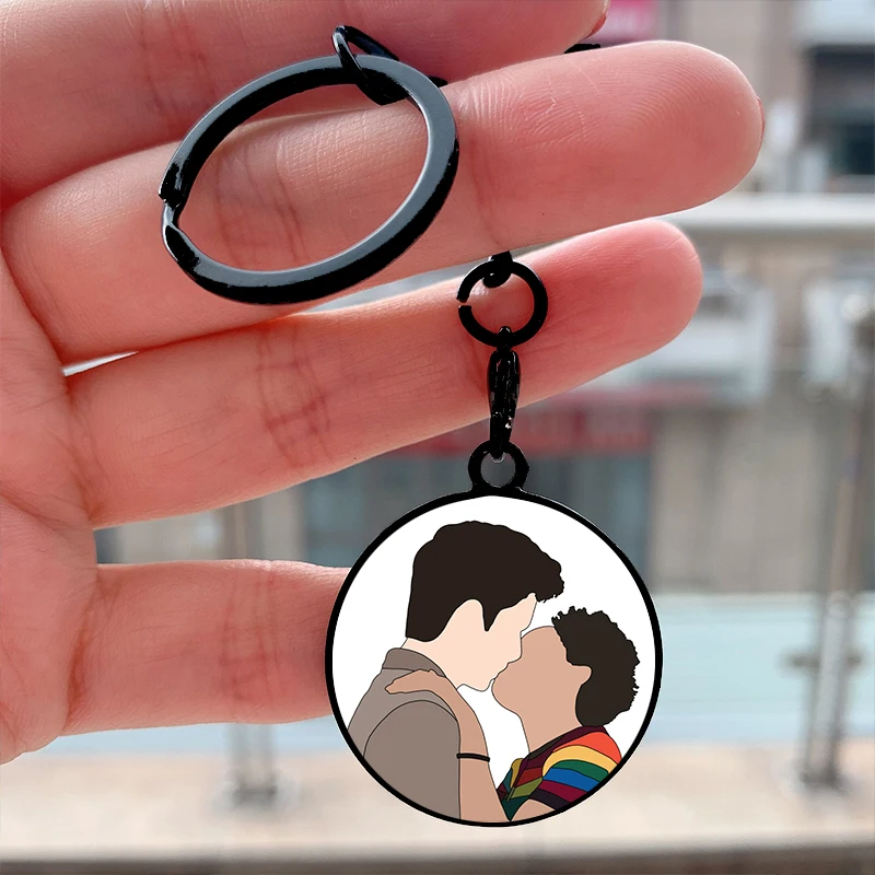 

Fashion Otis and Ola Cool Key Tag Motorcycles Cars Backpack Chaveiro Keychain For Friends Key Ring Gifts Accessories