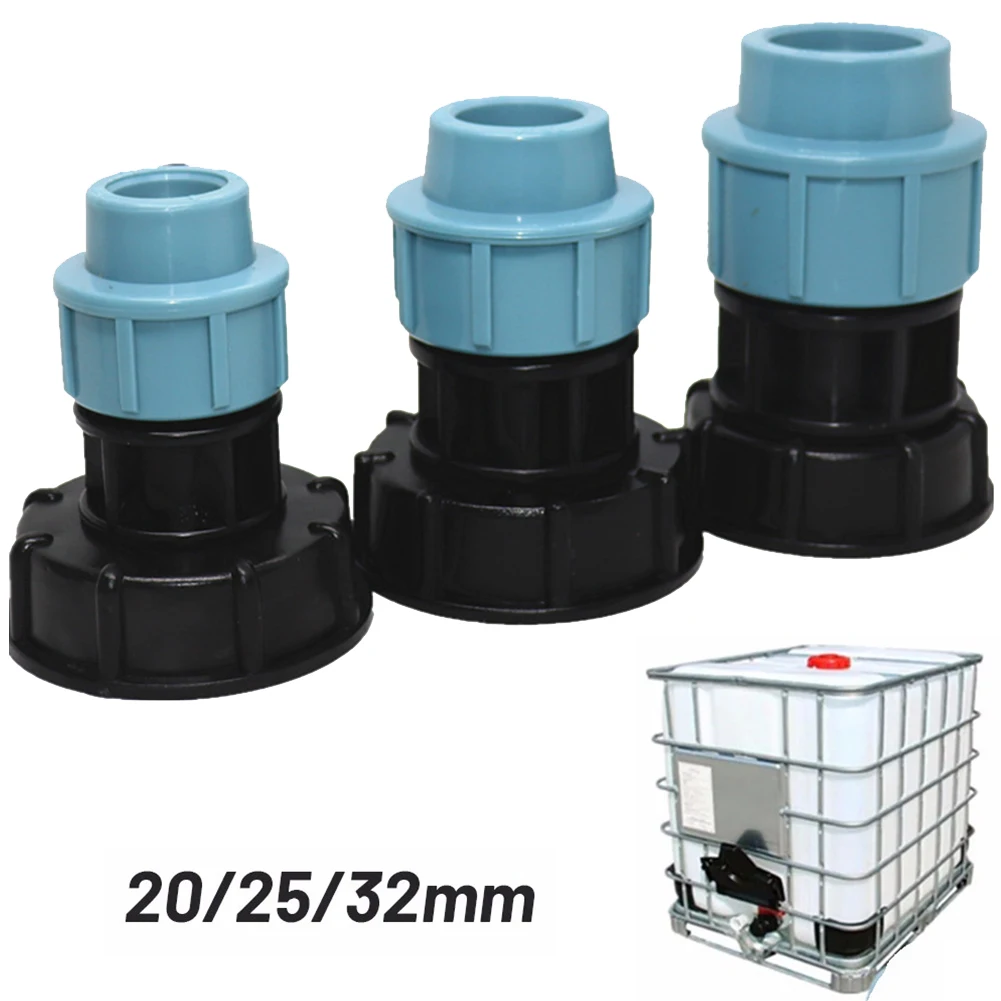 20/25/32mm Plastic IBC Tank Adapter With S60X6 Thread For MDPE Straight Fitting Garden Hose Faucet Connector Accessories