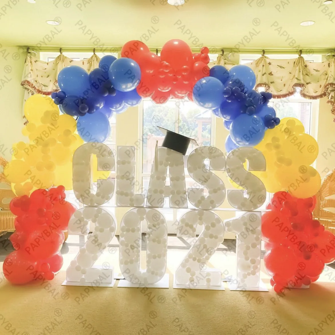 

212 шт., декоративные латексные шары на выпускной