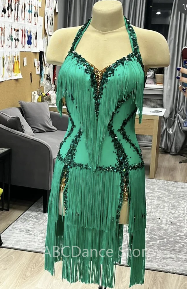 Женское платье для латиноамериканских танцев танцевальное и британских