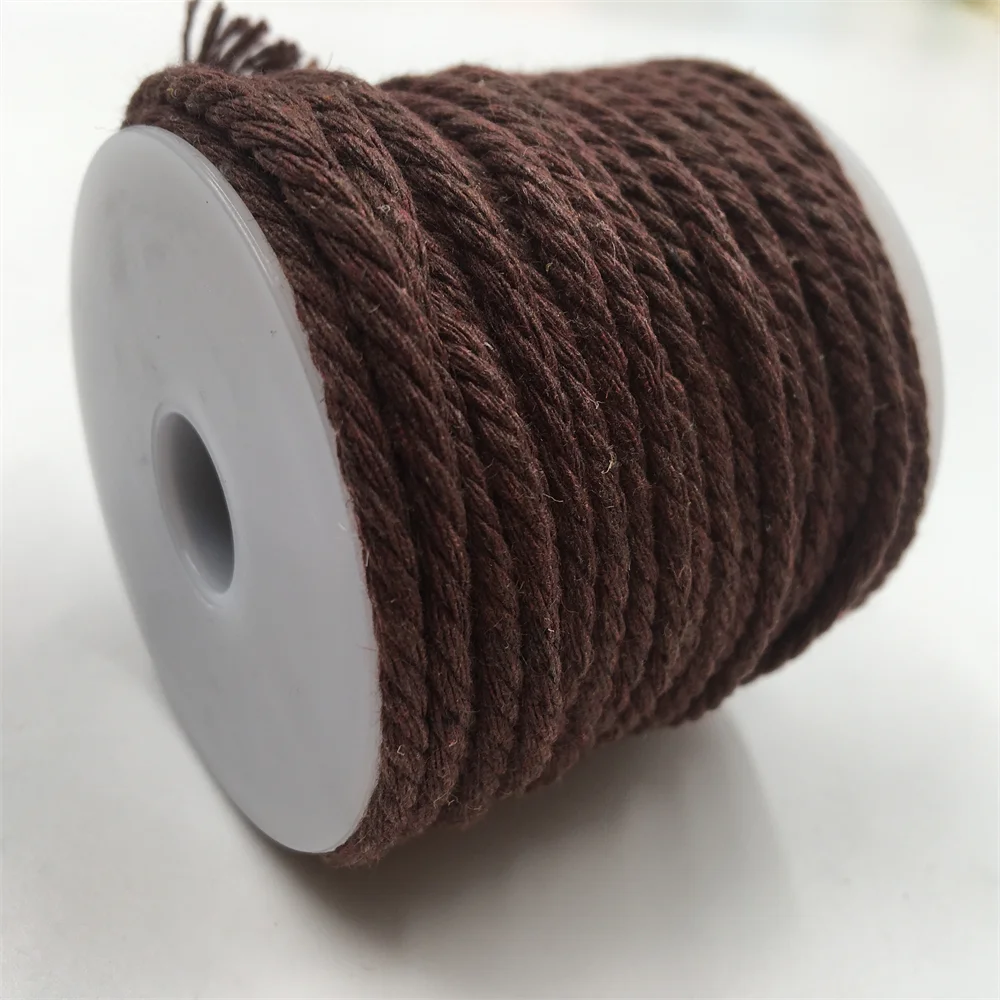 

Шнур хлопчатобумажный для украшения дома, 3-4 мм, 10-20 метров в рулоне