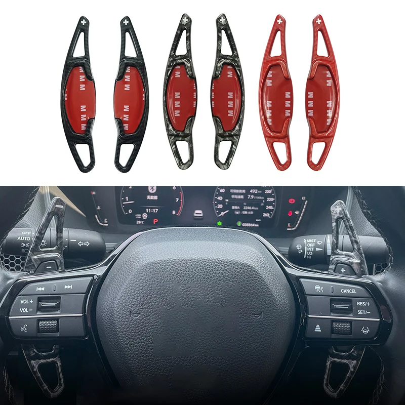 2 шт. удлинитель рулевого колеса из углеродного волокна для Honda Civic 11th 2022 2023 2024