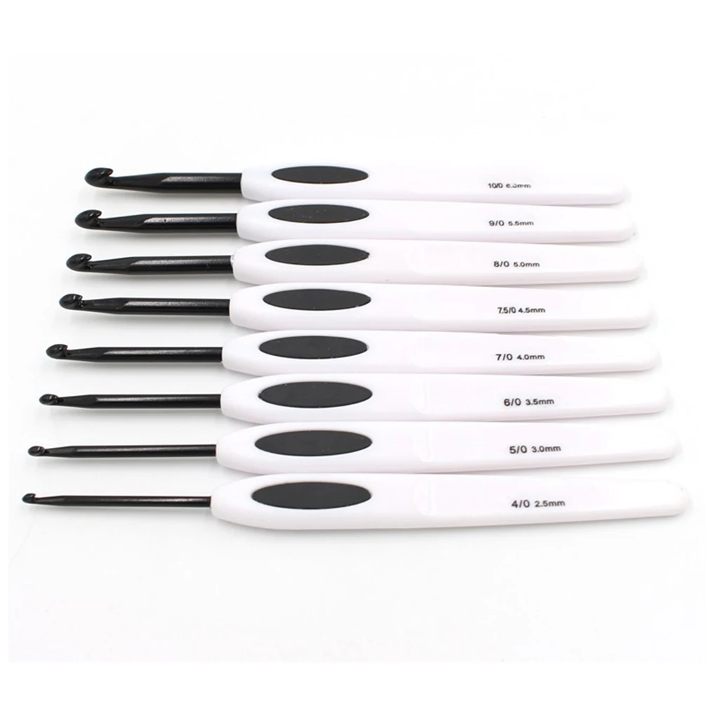 

8 шт., Алюминиевые крючки для вязания