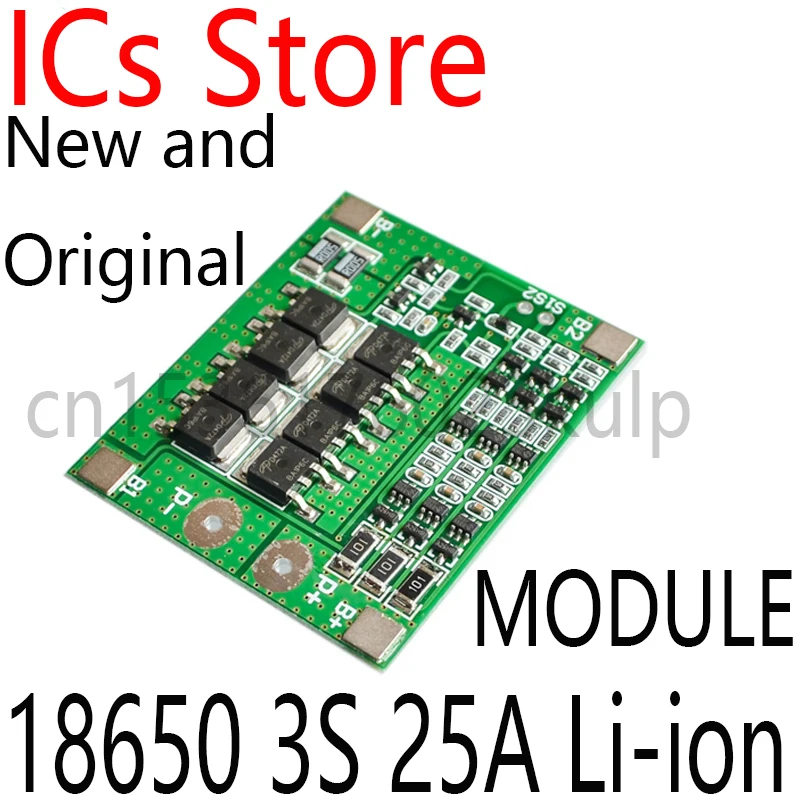 Защитная плата 3S 25A Li-Ion 18650 BMS PCM с балансом для литий-ионного аккумулятора Lipo