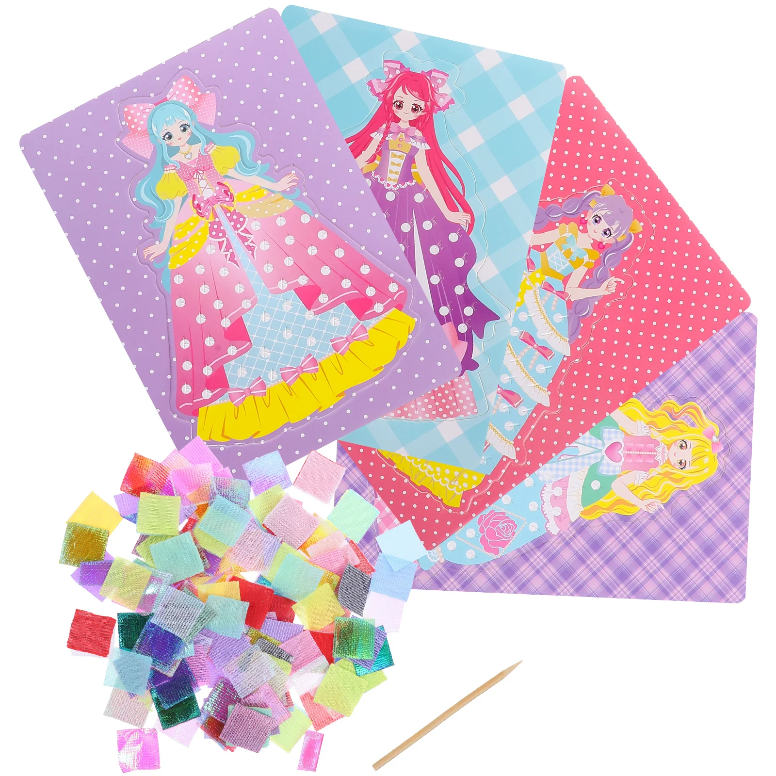 

Sewing Embroidery Kit DIY Stitchwork Girl Kits Adults Puncture Painting Unfinished Drawing