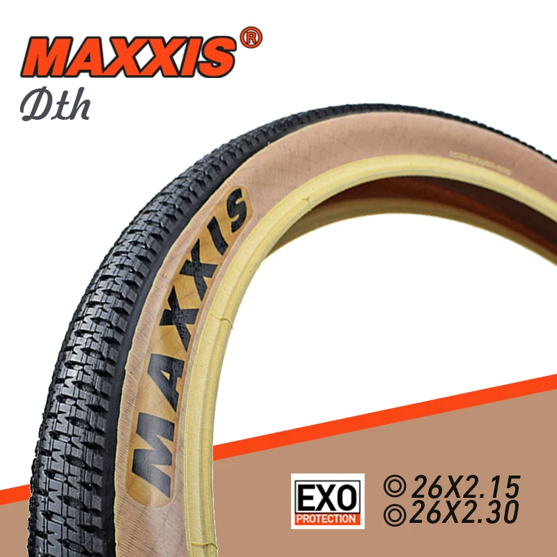 Фото Велосипедные шины MAXXIS 26 26 26*2,3 BMX, уличный велосипед 26er, шины с фиксированной передачей, триальные триаллеры, сверхлегкие DTH FGfs с желтым краем №5