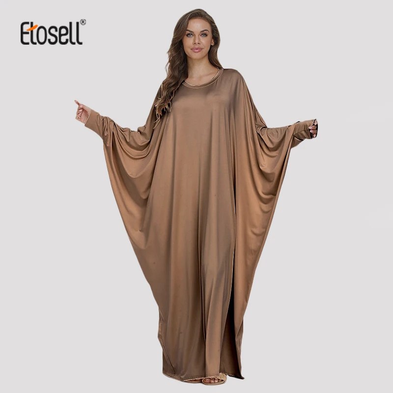 

ETOSELL Abaya Muslim Dubai Turkey Islam Maxi Dress Kaftan African Dresses Abayas For Women Robe Longue