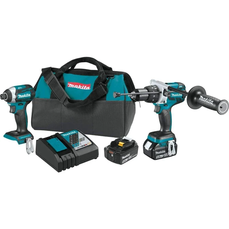 Makita XT268T 18V LXT Литий-ионный бесщеточный аккумуляторный 2 шт. Комбинированный