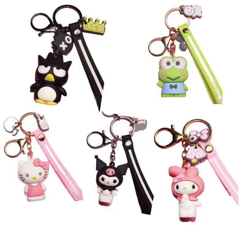 

New Cartoon Doll Sanrios My Melody Xo Kuromi Keroppi Hellokittys Cute Kawaii Anime Keychain School Bag Pendant Gift Toy Unisex