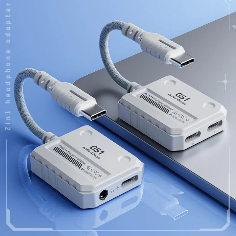 Новый преобразователь наушников PLEXTONE GS1 2 в 1 с интерфейсом Type-C и поддержкой