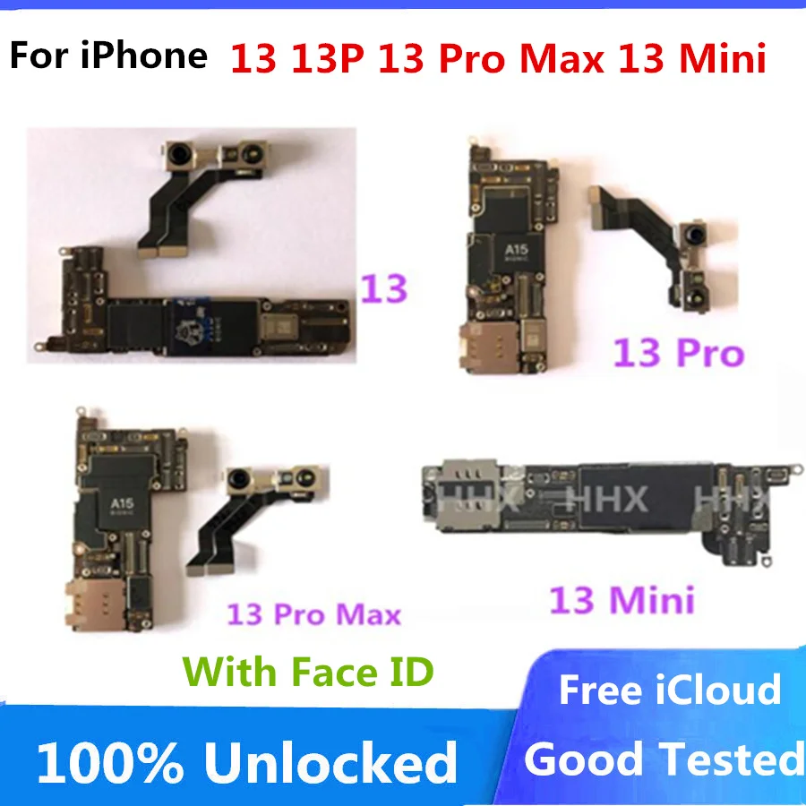 Оригинальная разблокированная материнская плата для iPhone 13 Pro Max Mini поддерживает