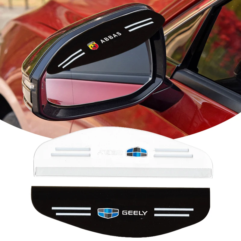 

New 2pcs Car Rearview Mirror Rain Eyebrow Protector Rain Cover for Geely Ic Panda Ck Emgrand Ec7 Mk Gc7 X7 GE Car Accessories