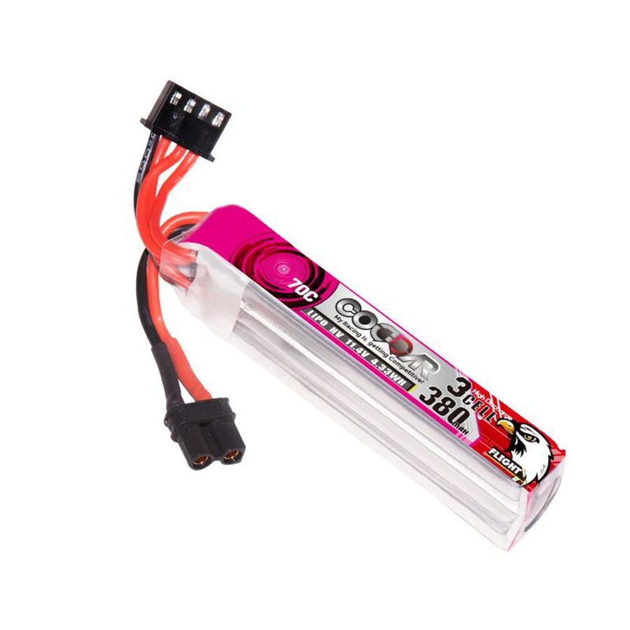 

CD3S38070HV 380MAH 3S 11.4V 70C HV Traverser Lithium Battery Pack