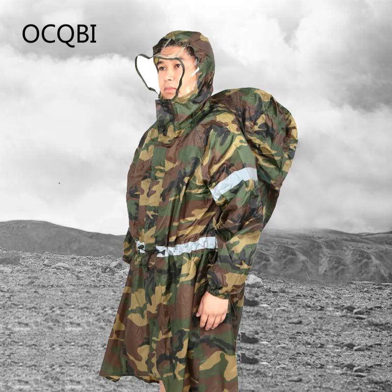 Открытый военный непроницаемый Камуфляжный плащ мотоциклетный кемпинг