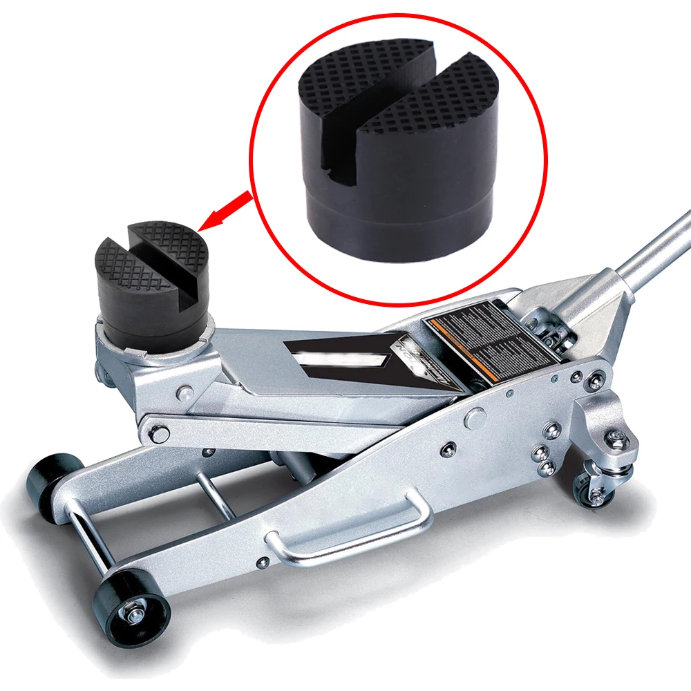 

Car Rubber Jack Pad Frame Protector Adapter Jacking Disk Pad Tool Floor Slotted For Pinch Weld Side Lifting Disk