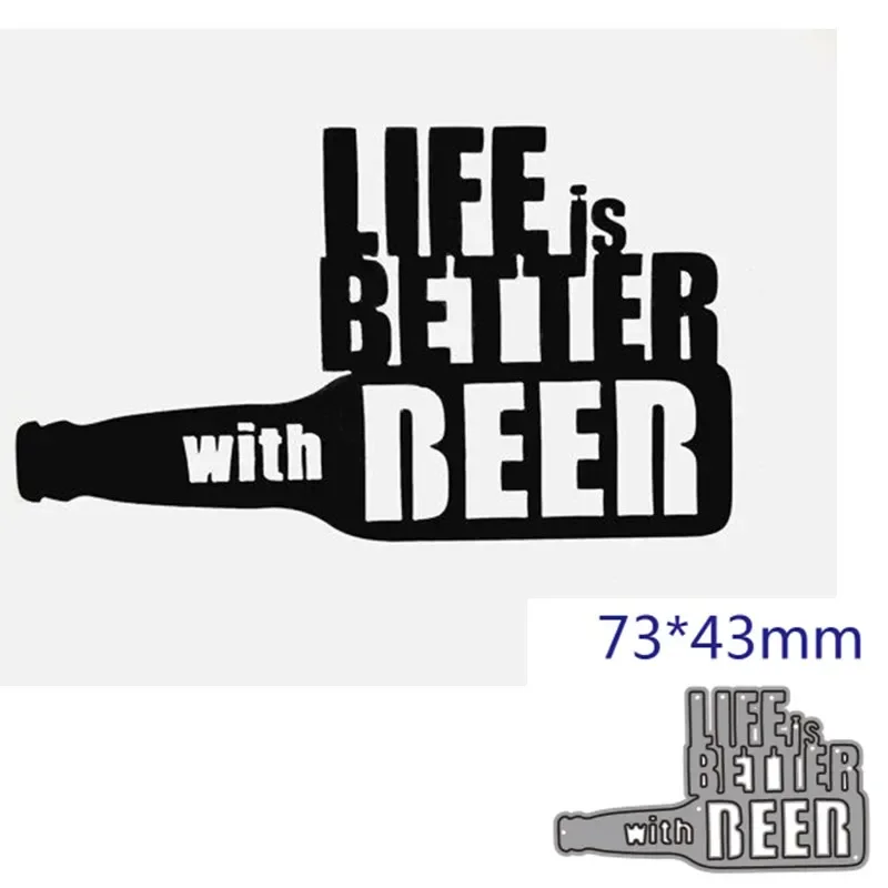 Металлические штампы для вырезания формы украшения пива скрапбукинга бумаги