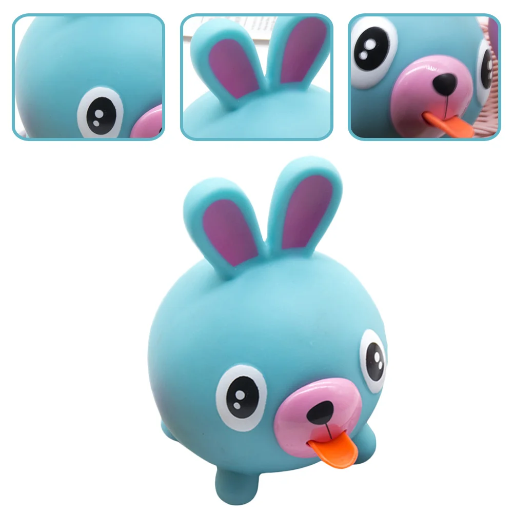 

Toy Pressure Rabbit Toys Gift Squeeze Tongue Children Pvc Kids Squeak The