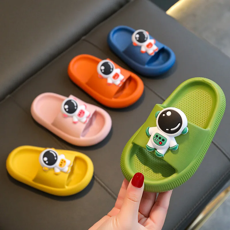 Baby Slippers for Home Summer Girls Boys Children Sandals Cute Cartoon Non-Slip Thick Sole Baby Kids Shoes Slippers