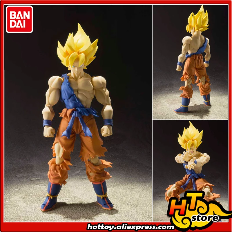 

100% Оригинальная фигурка BANDAI S.H. Фигуртс SHF-супер сайян Сон Гоку воин Пробуждение Ver. От «Dragon Ball Z»