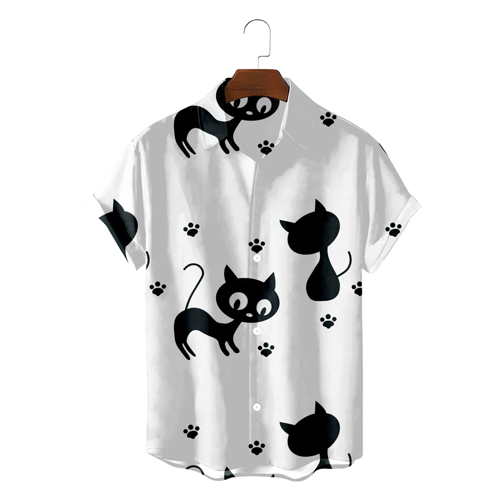 

2022 Hawaiian Fashion Shirts Vacation Travel Short Sleeves Seaside Casual Style Men's Tops Pattern Color Shirts