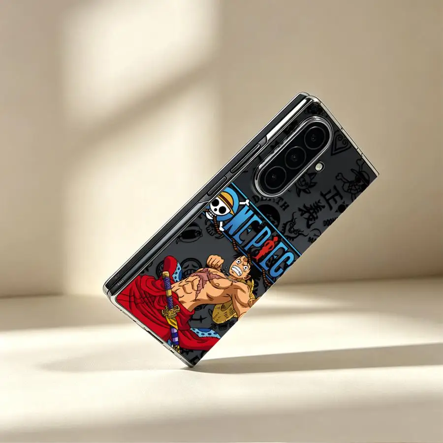 Фото Чехол для Samsung Galaxy ZFold3 ZFold7 ZFold6 ZFold5 Z Fold 7 6 5 4 3 ZFold4, прозрачный мягкий чехол для телефона, Angry Luffy Anime №2