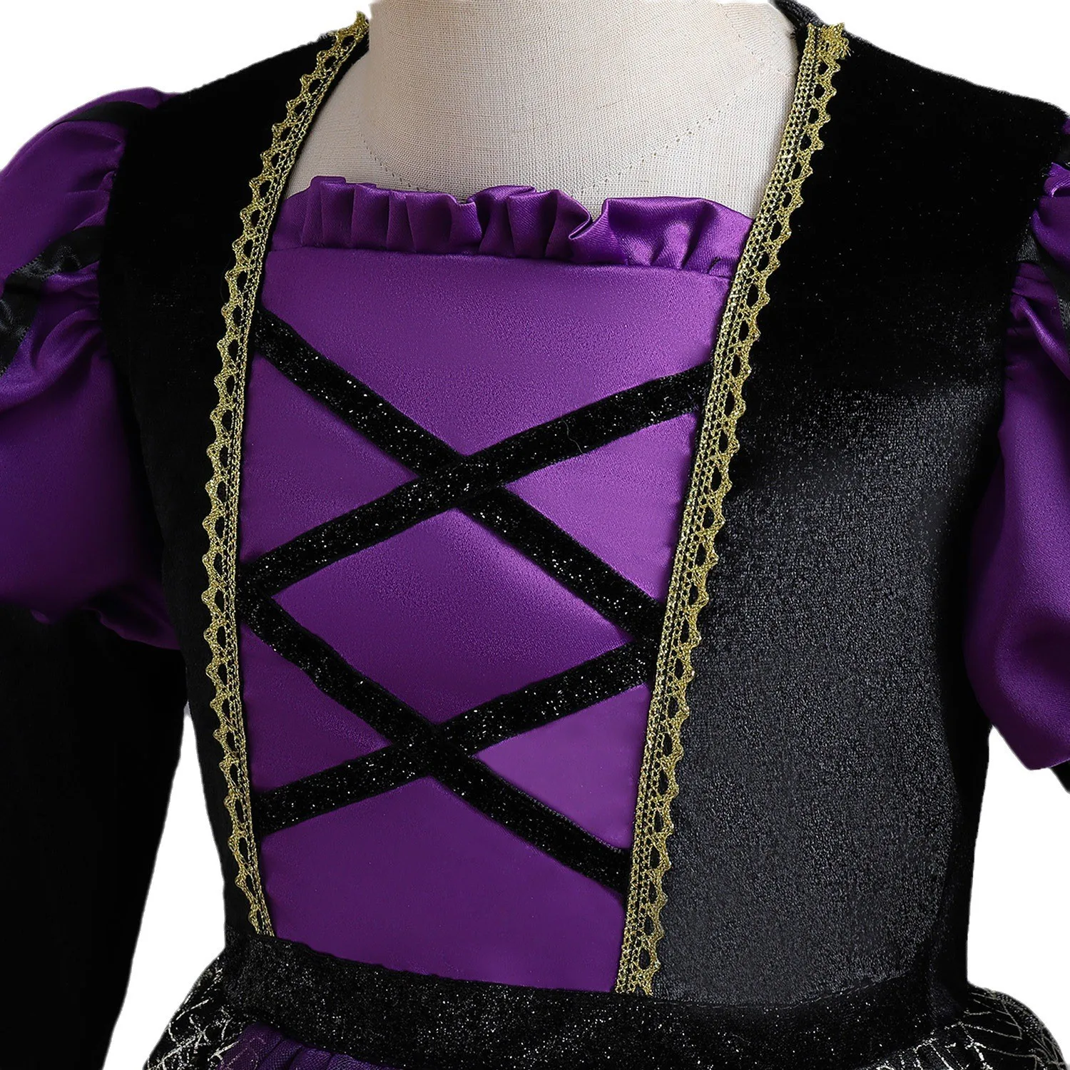 Платье в виде ведьмы на Хэллоуин для маленькой девочки