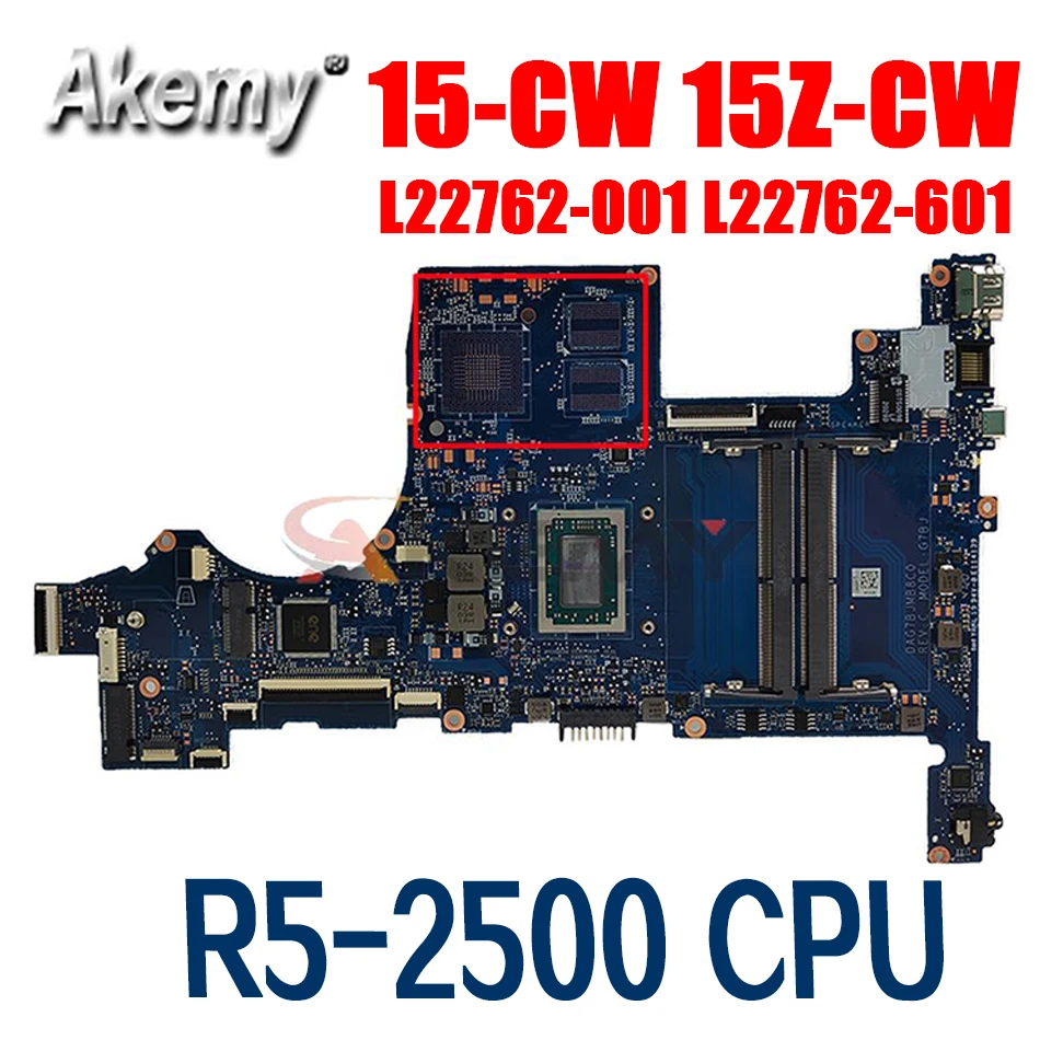 

For HP Pavilion 15-CW 15Z-CW G7BF G7BJ Laptop Motherboard L22762-001 L22762-601 DAG7BFMB8D0 DAG7BJMB8C0 Mainboard W/ R5-2500 CPU