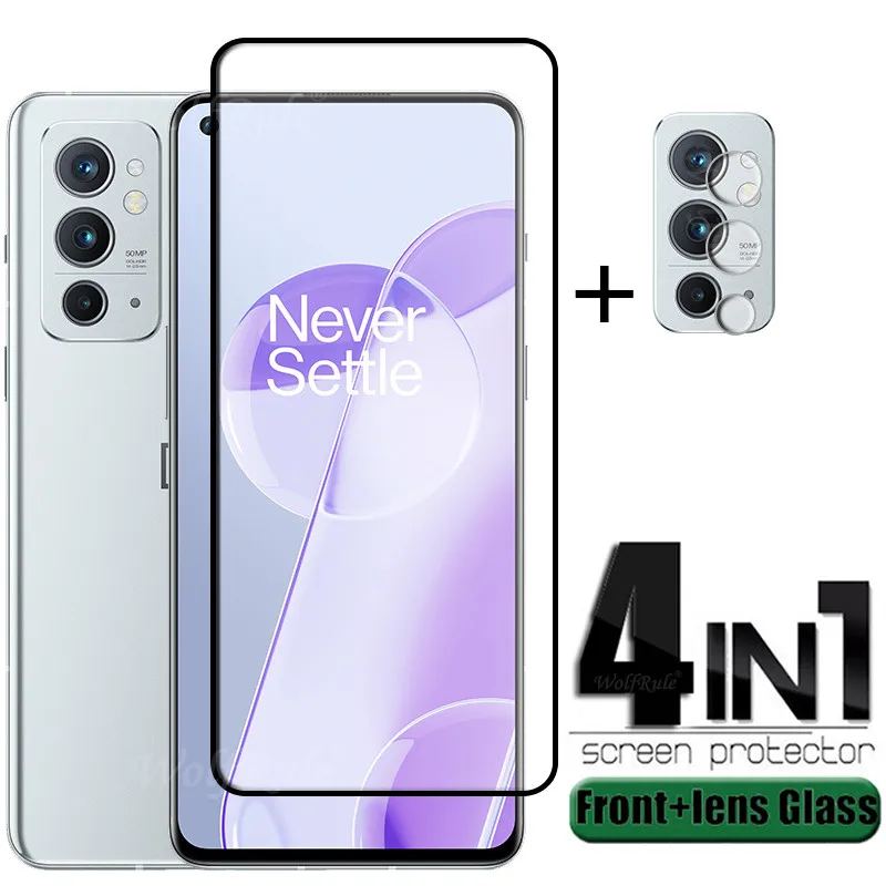 

4-in-1 For Oneplus 9RT Glass For Oneplus 9RT Tempered Glass Full Glue 9H Film Screen Protector For Oneplus 9 RT 9RT Lens Glass