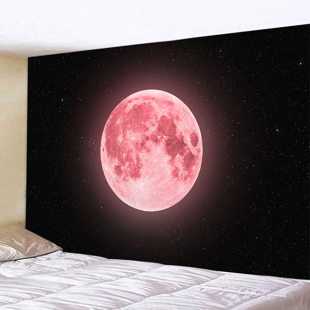 

Aesthetic Room Decor Moon Tapestry Mystery Starry Sky Hanging Forest Tree Jungle Wall Hanging Home Living Room Background Cloth