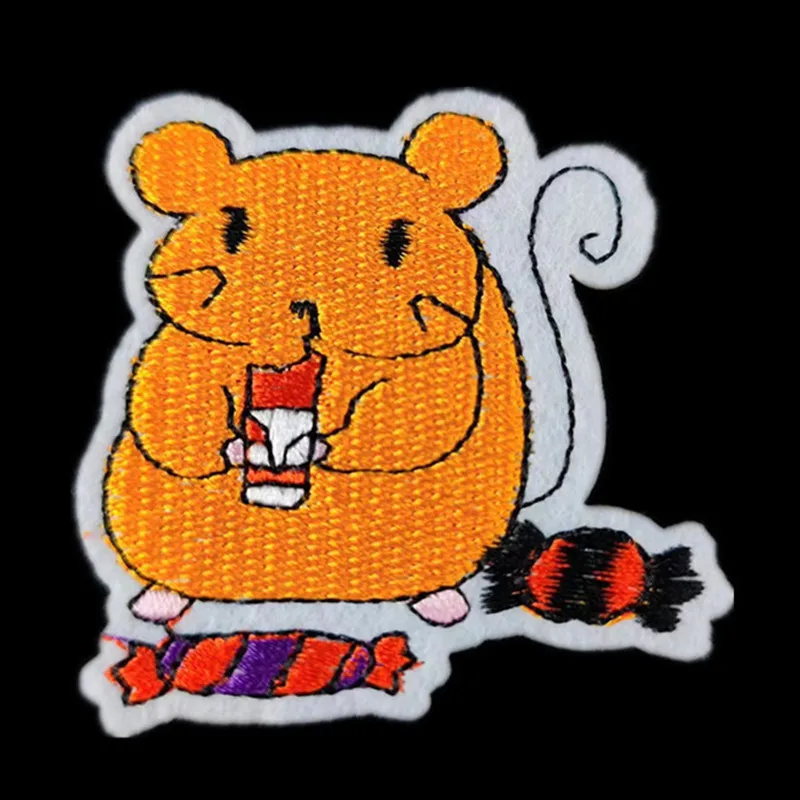 

Clothing Women Men Diy Embroidery Animal Patch Sweet Mouse deal with it Iron on patches for clothes Diy Fabric Free Shipping