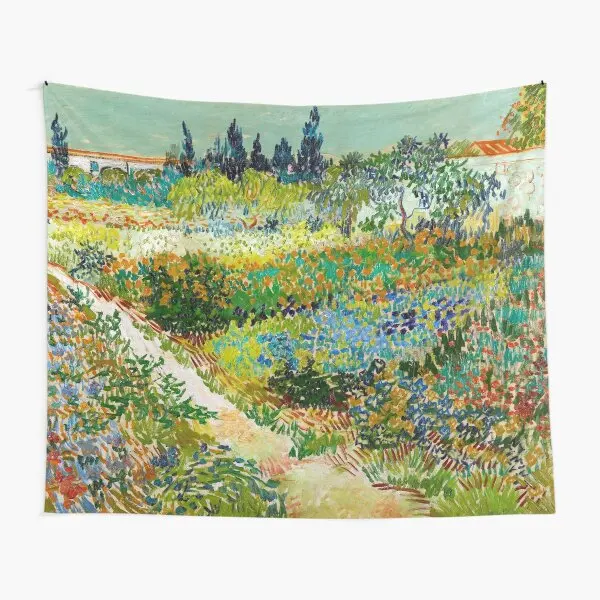 

1888 Vincent Van Gogh Garden At Arles F Tapestry Mat Room Towel Wall Beautiful Printed Living Hanging Decoration Bedspread