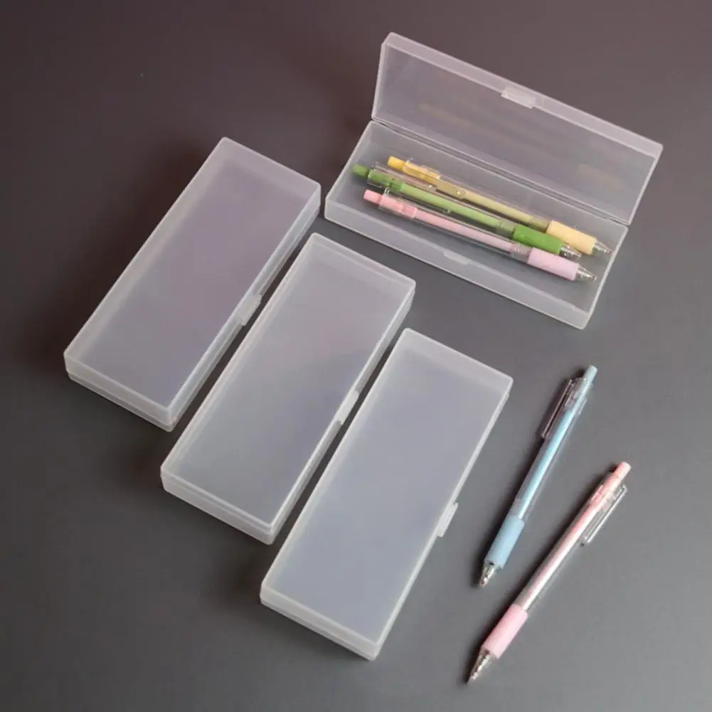 Box Large Capacity Transparent With Snap-tight Lid Hard Stat