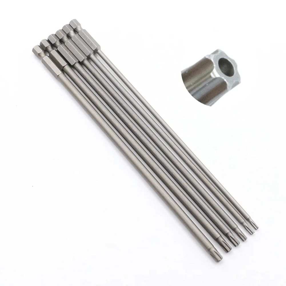 

Bits Screwdriver Bits Hollow Torx S2 Steel Screw Unscrew T8-T40 Tool 1/4 Inch Hex