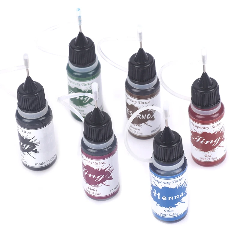 

10ML Temporary Tattoo Ink Fruit Gel Body Art Painting Pigment Tattoo Juice Ink No pain Easy to operate body painting
