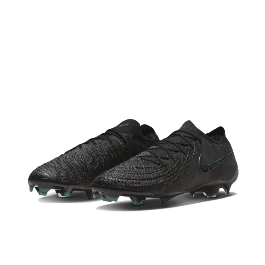 Мужские футбольные бутсы NIKE Black Phantom GX 2 Elite FG с шипами комфортный и простой жесткий