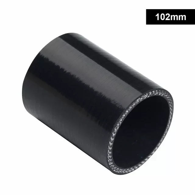 

3-Ply Reinforced Straight Silicone Coupler Hose 4" Turbo Intake Pipe Black