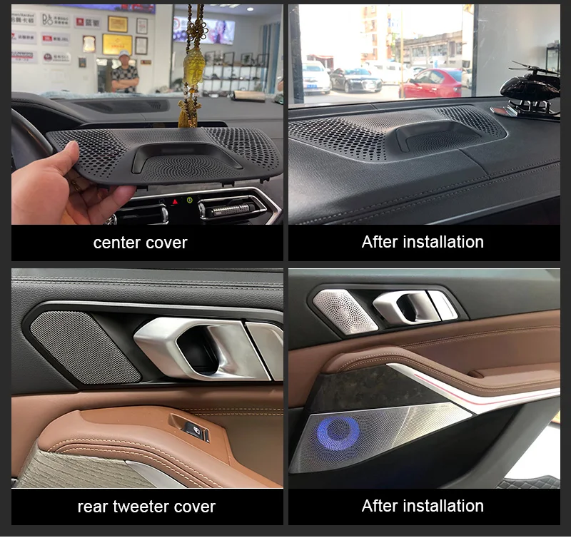 Светящаяся Крышка для ночного освещения BMW X7 G07 X5 G05 панель двери крышка колонок
