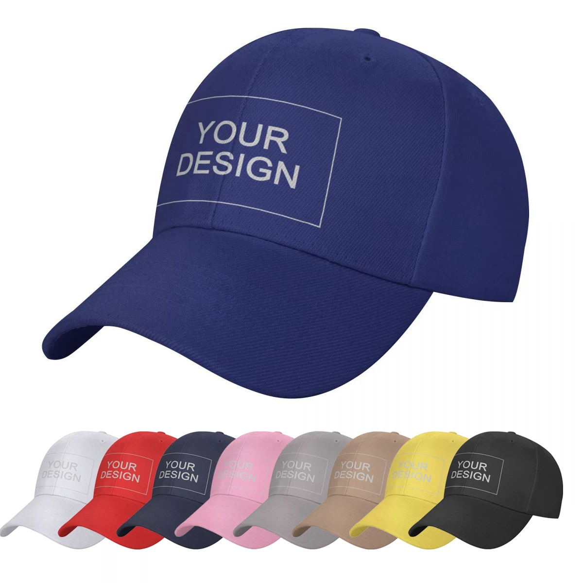 

Men Women Custom Hat Baseball Cap for Sports Teams Unisex Adjustable Trucker Hats Dad Caps Add Your Logo/Text/Picture Printed