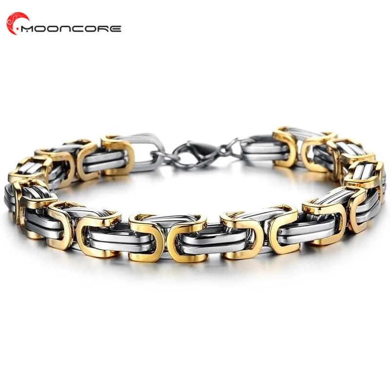 

MOONCORE Men Bracelets 2022 Trend Hand Chain Homme Bangles Stainless Steel Man Accessories Goth Punk Men's Bracelets Jewelry