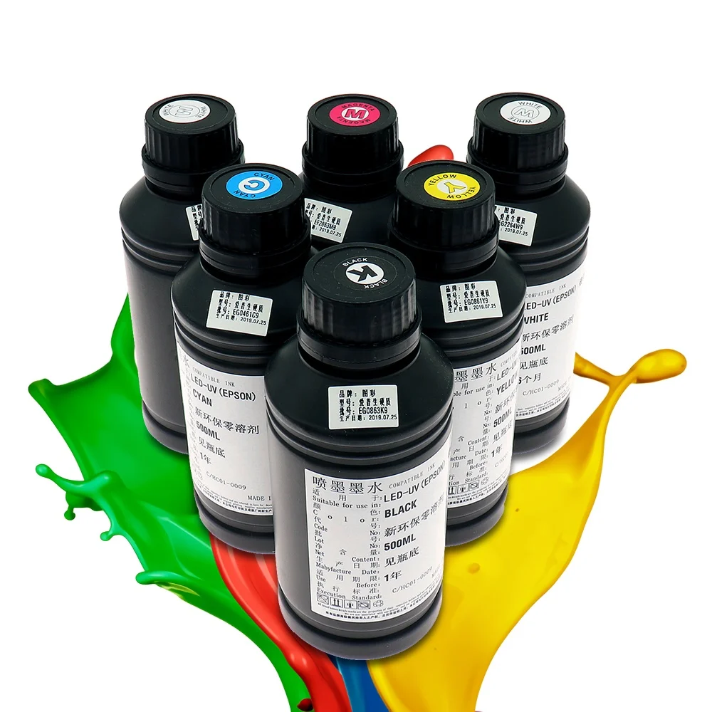 

High quality LED UV Ink for UV Flatbed Printer for Epson print head used