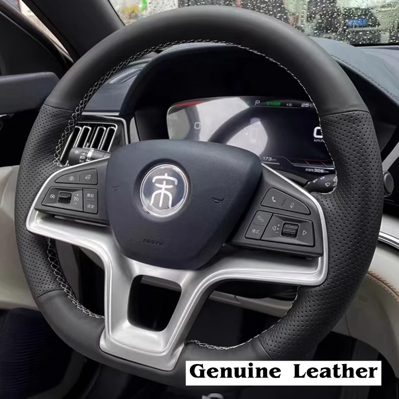 

Пользовательский DIY автомобиль Рулевое колесо Оплетка Крышка 100% подходит для BYD Song Plus Dmi Song Pro EV Новая энергия BYD Qin Plus 2020 2021 2022 2023