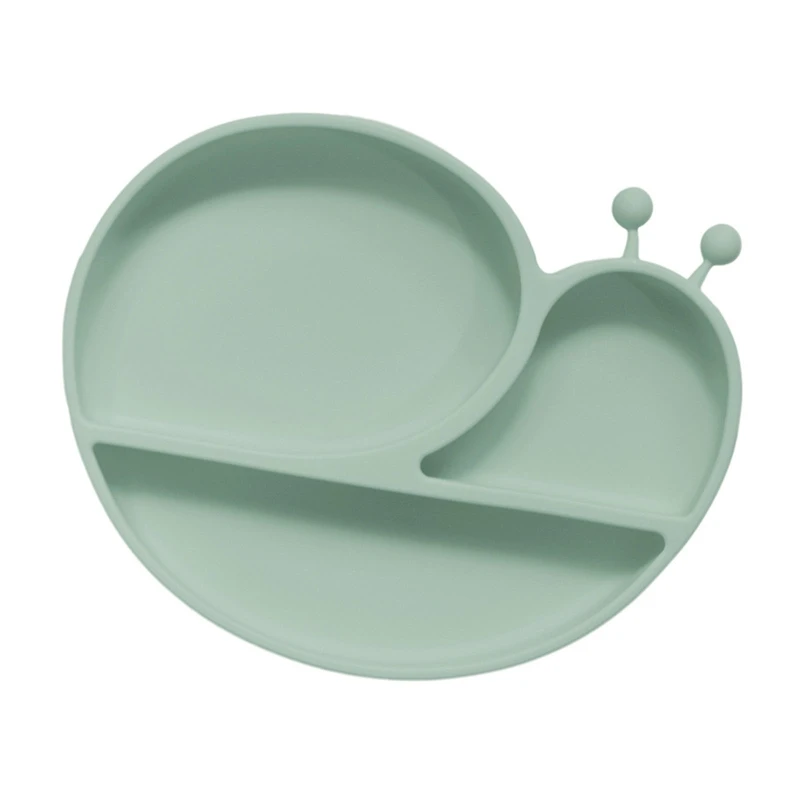 

Cartoon Snail Silicone Baby Divided Plate Toddler Eating Training Dish Pan for Baby Girls Boys Self Eating Developing Supplies