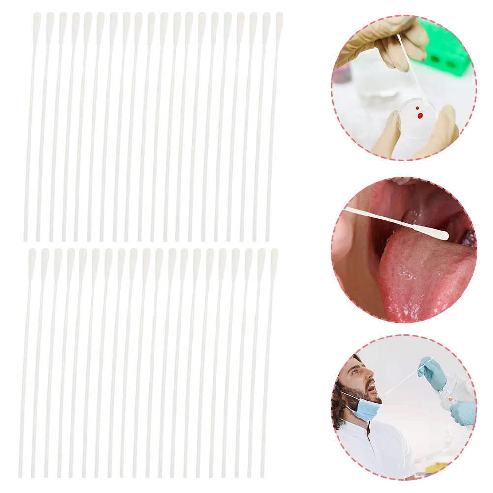 

Swabs Nasal Swab Nasopharyngeal Flocked Collection Head Sticks Nylon Specimen Tip Applicator Sampling Single Flocking
