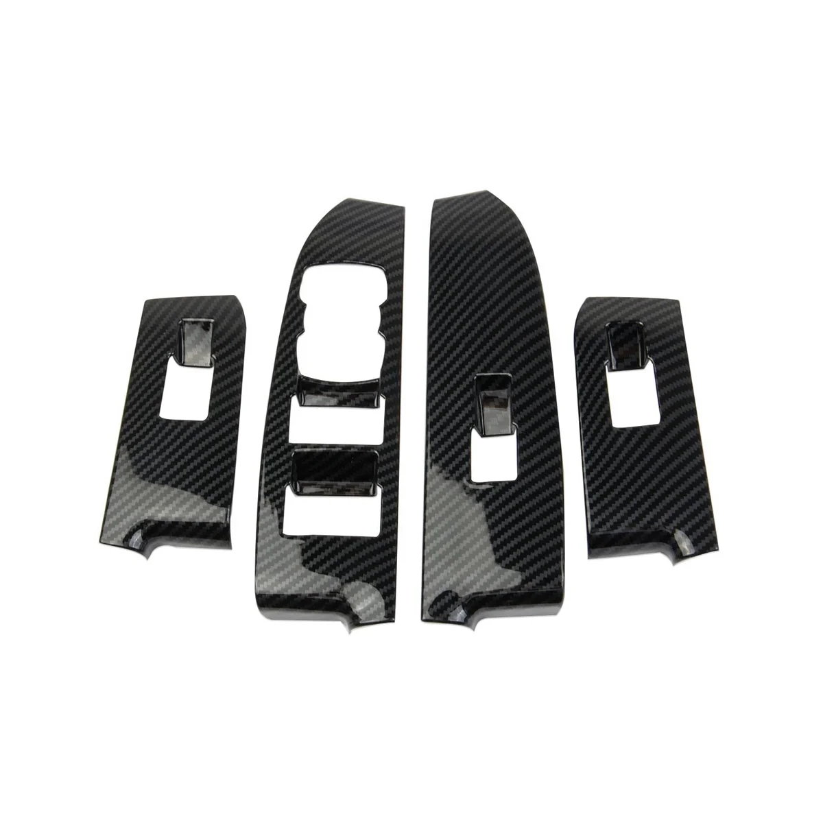

Car Door Window Lift Switch Panel Cover Trim for Ford Maverick 2022 Accessories, ABS Carbon Fiber