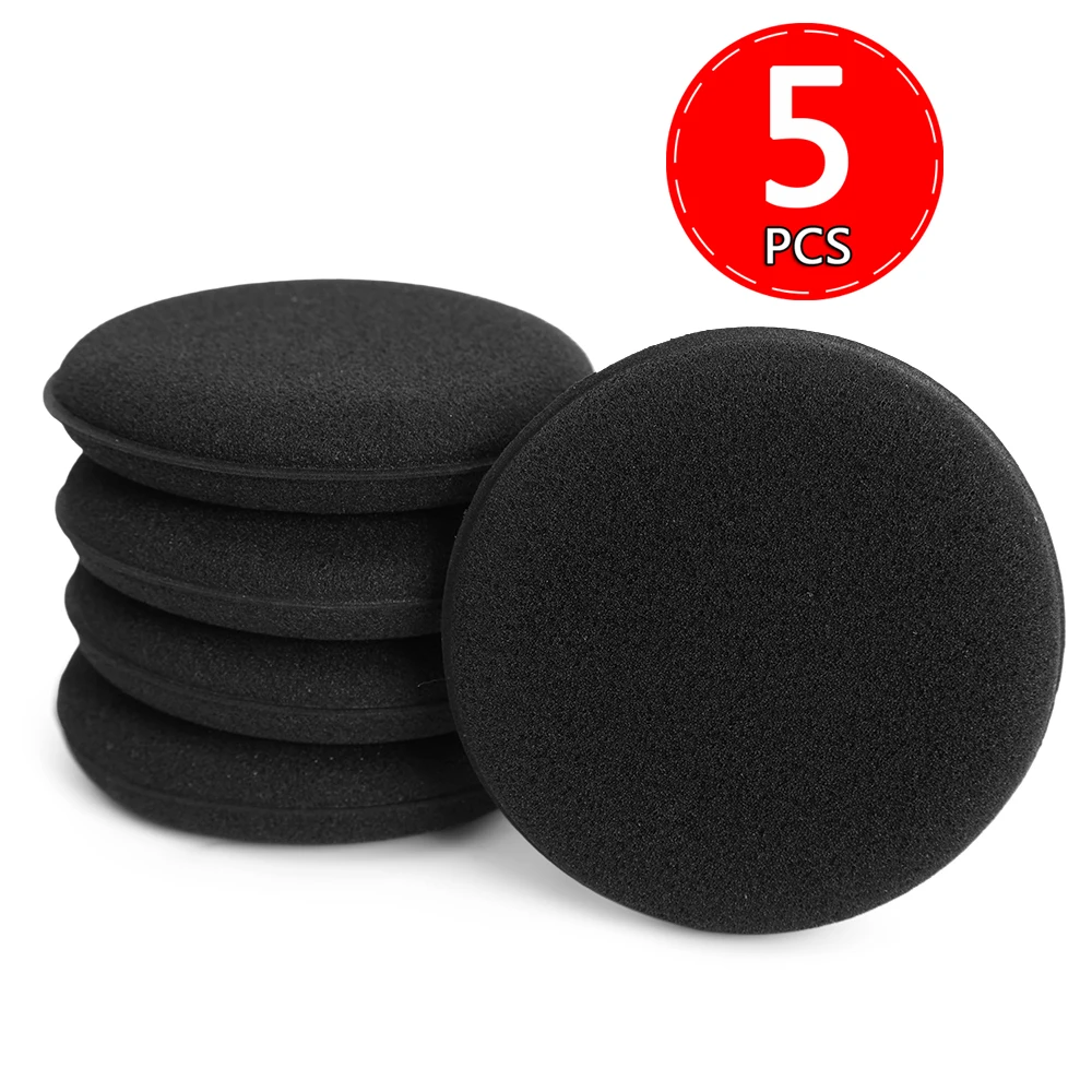 

Автомобильные круглые вощеные полировальные губки, инструменты для чистки салона, кожаных сидений, восковой аппликатор, бытовые губки для полировки пола, камня